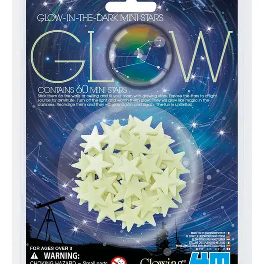 Glow in the Dark Mini Stars 50 Pack