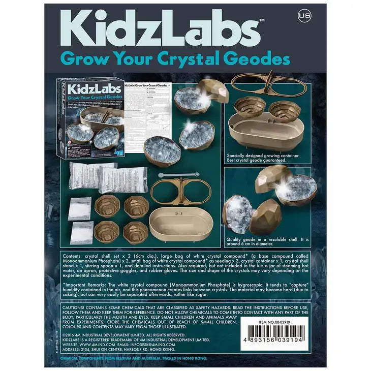 Grow Your Own Crystal Geodes Kit