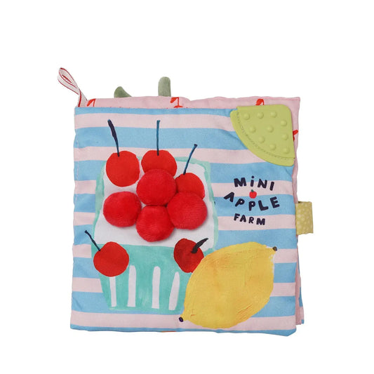 Mini-Apple Farm Fabric Baby Book