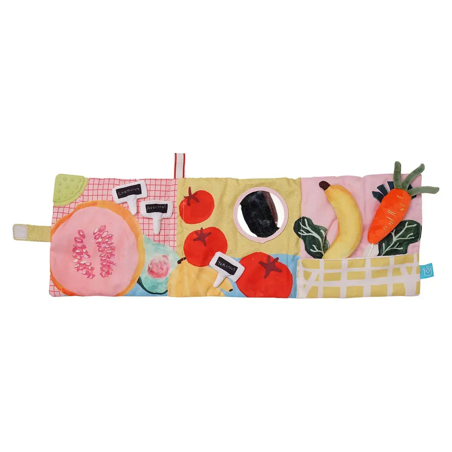 Mini-Apple Farm Fabric Baby Book