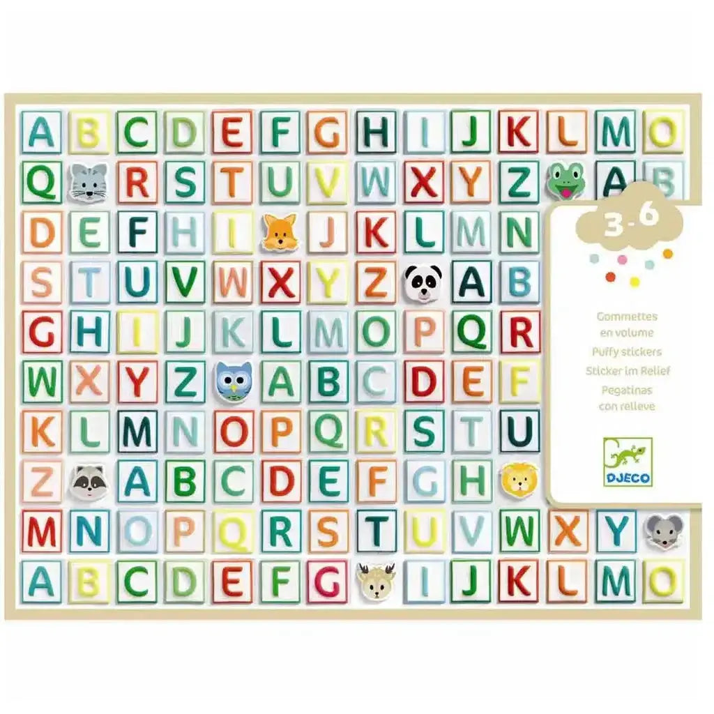 Puffy Alphabet Stickers