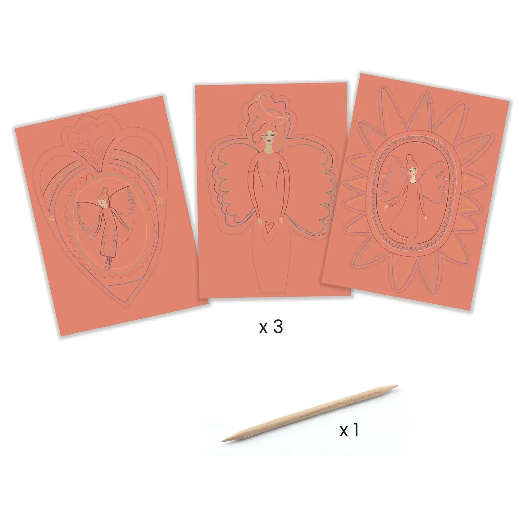 Scratch Card Activity Set: Angels art set