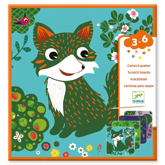 Scratch Card Activity Set: Country Creatures art set