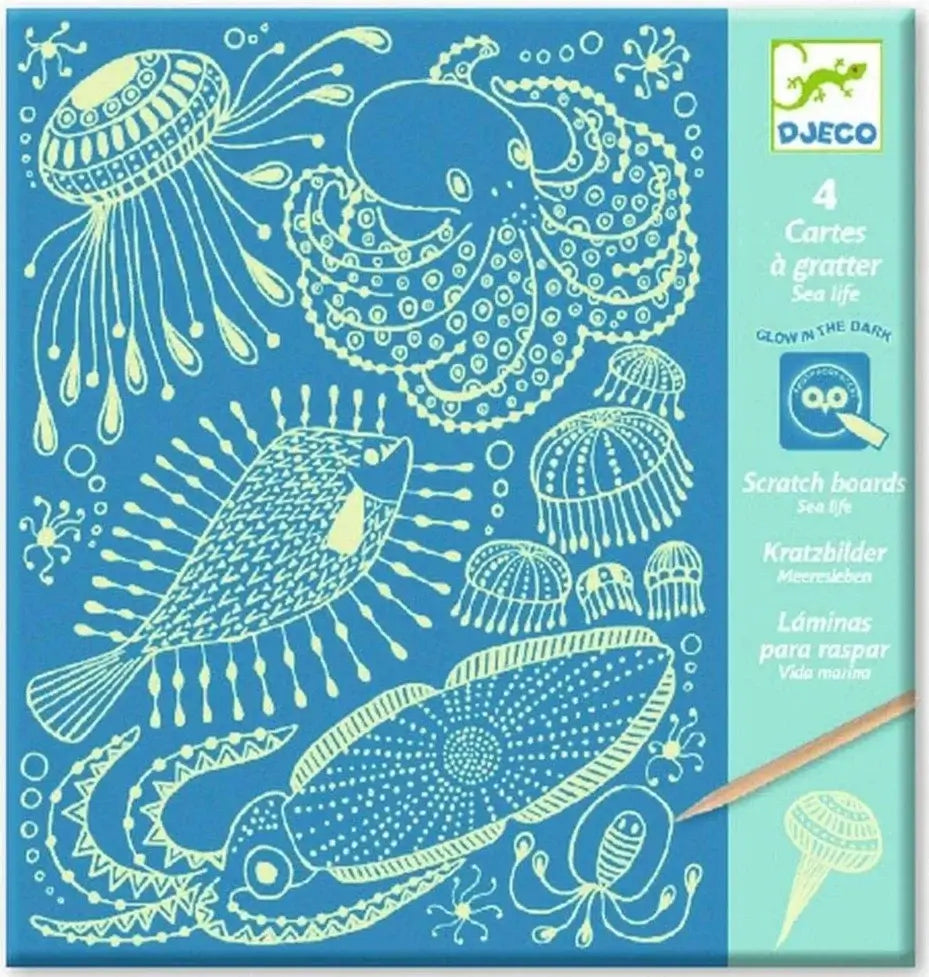 Scratch cards – Sealife art set