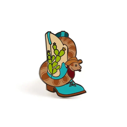 Snake In My Boot Enamel Pin