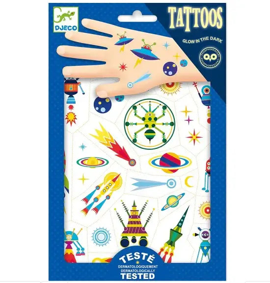 Space Oddity Temporary Tattoos