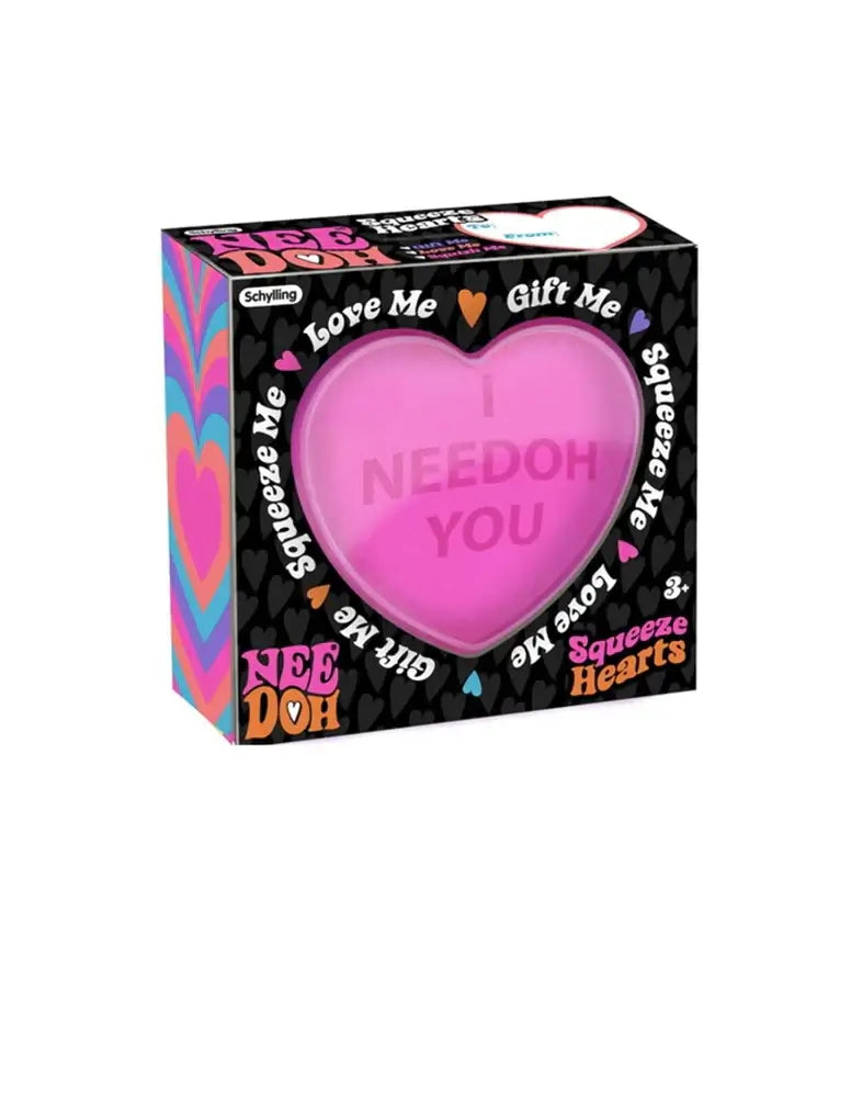 NeeDoh Squeeze Hearts Fidget Stress Ball
