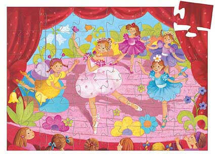 Silhouette Puzzle - Ballerina with Flower 36 pc.