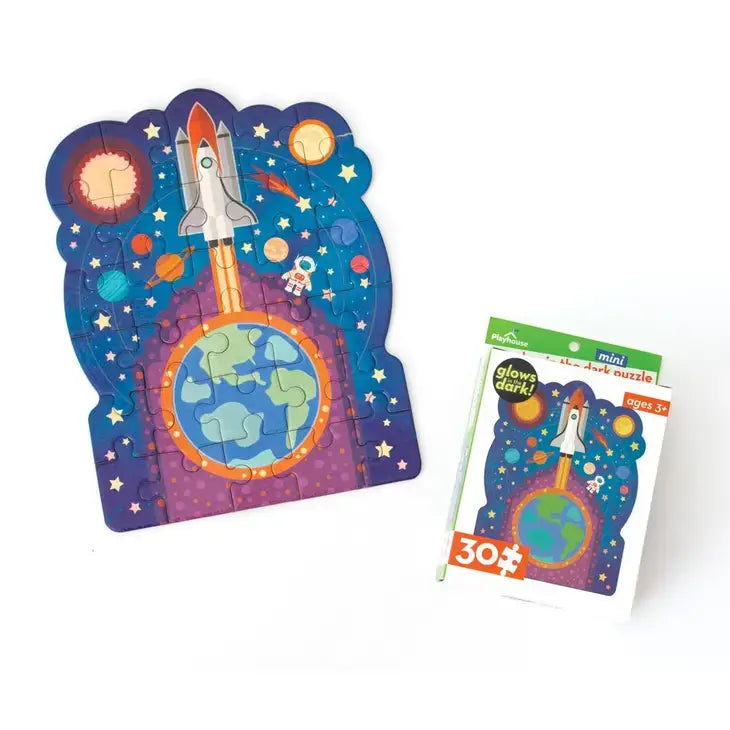Space - Blast Off Glow In the Dark Mini Puzzle 30pc