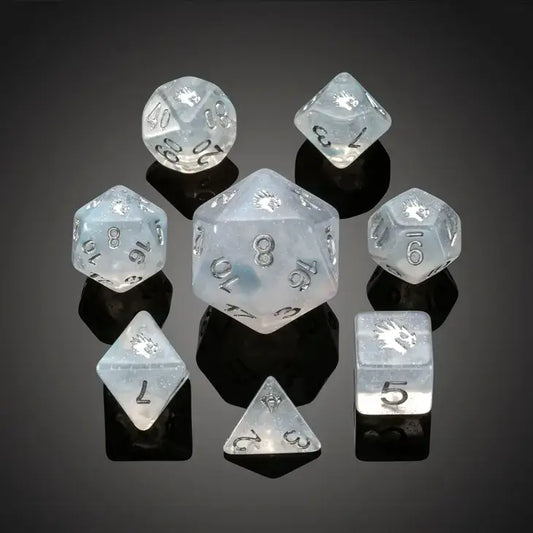 Spirit of' Arctic Ice Dragon Dice for tabletop RPG