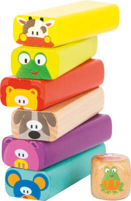 Wobbling Tower Animals Game