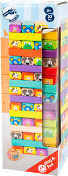 Wobbling Tower Animals Game