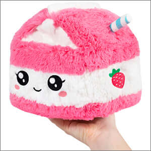 Mini Squishable Comfort Food Strawberry Milk Plush