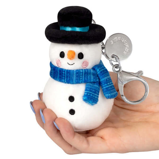 Micro Squishable Cute Snowman keychain