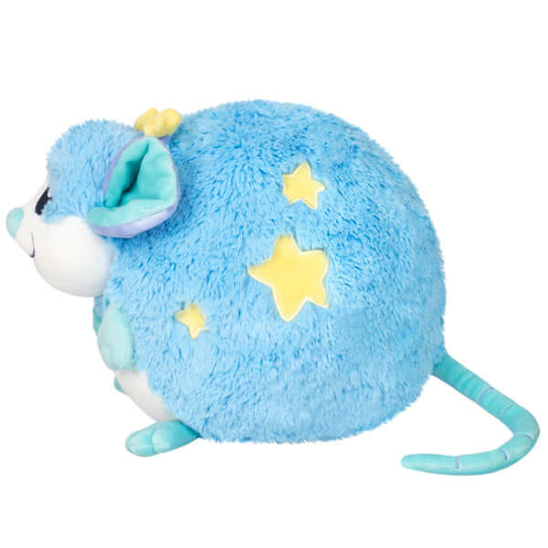 Blue and Yellow Mini Squishable Star Rat Side View