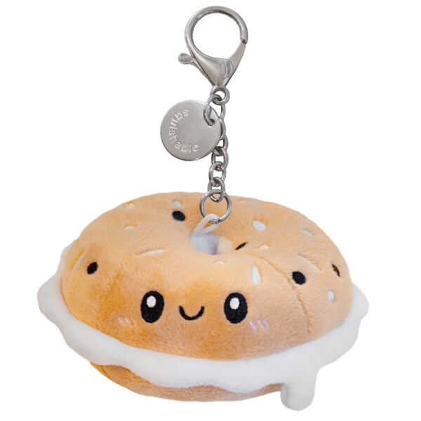 Micro Squishable Comfort Food Bagel Keychain