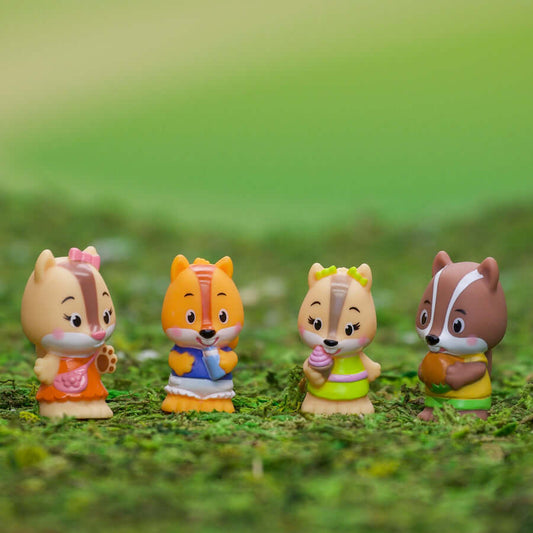 Timber Tots Nutnut Family set of 4 Toy for Toddlers and Young Children