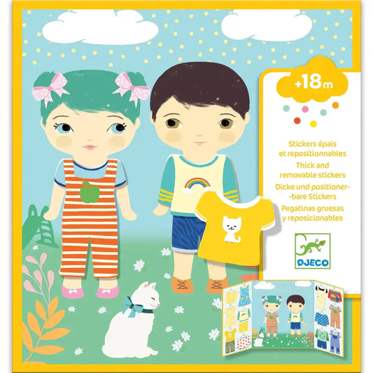 Toddler Repositionable Sticker Stories Activity: Clothes