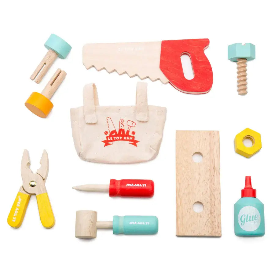 Tool Box Set Wood Playset for Toddlers