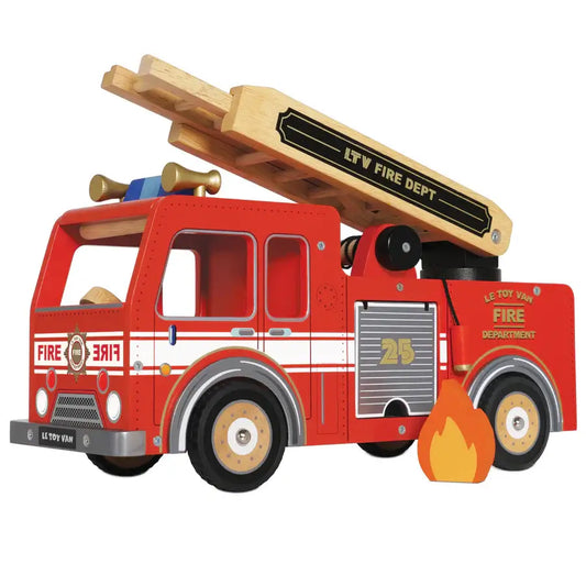 Wooden Fire Truck For Toddlers