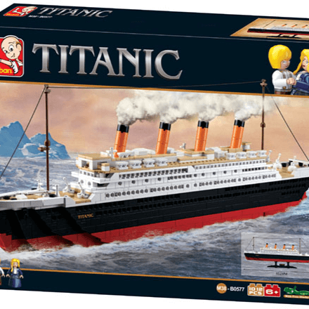Titanic: Large Model w/Jack+Rose Figures - 1012 Pcs Sluban Building Bricks