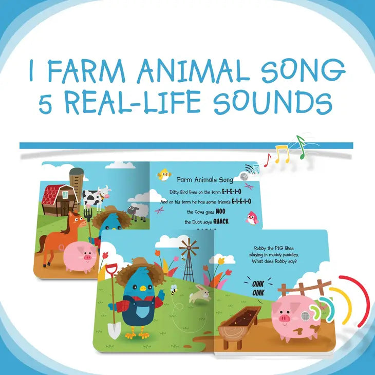 Farm Animal Sounds - DItty Bird Sound Board Book