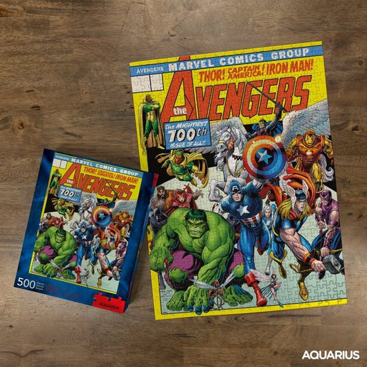 Marvel Avengers Cover 500-Piece Jigsaw Puzzle