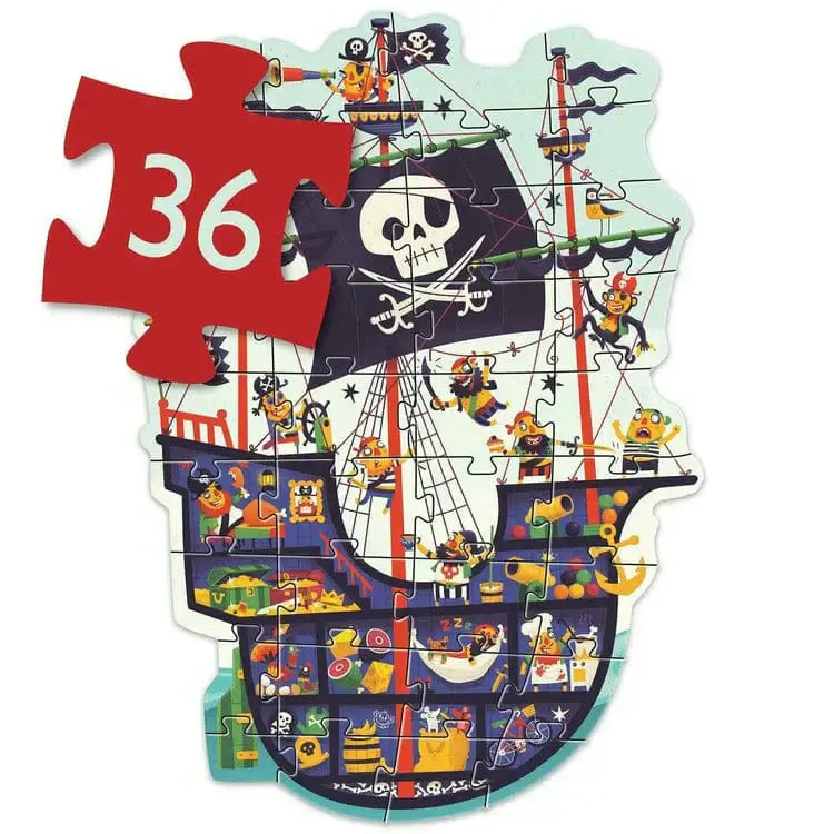 Giant Floor Puzzle - Pirate Ship, 36 Pieces