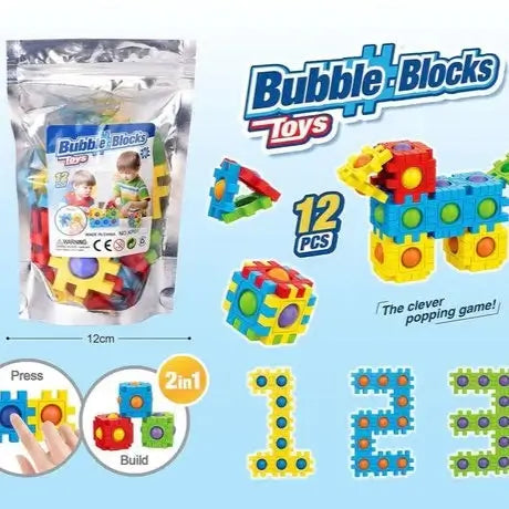 Bubble Blocks Puzzle Fidget Toy