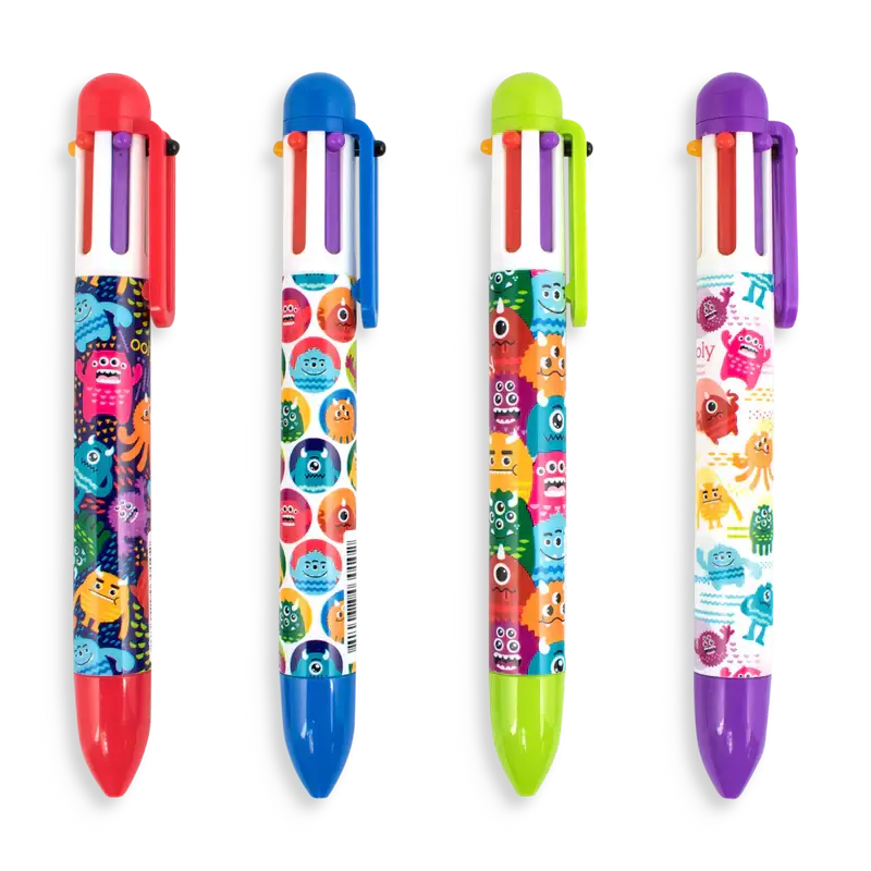 monster 6 click multi color pens