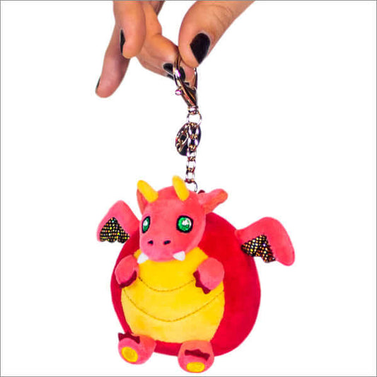 Micro Squishable Red Dragon keychain